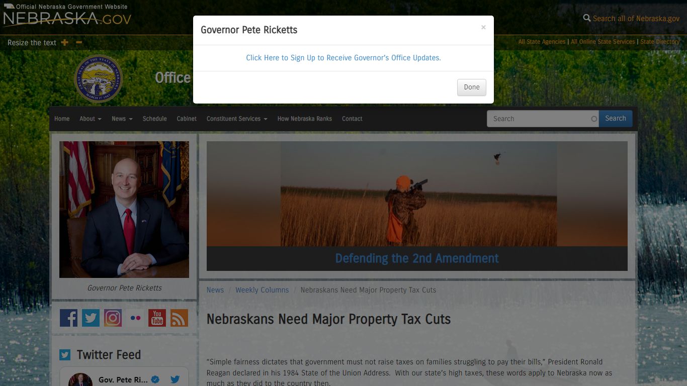 Nebraskans Need Major Property Tax Cuts - Pete Ricketts